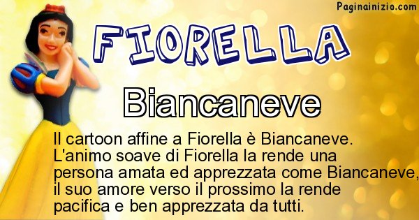 Scopri Il Personaggio Dei Cartoni Associato Al Nome Fiorella