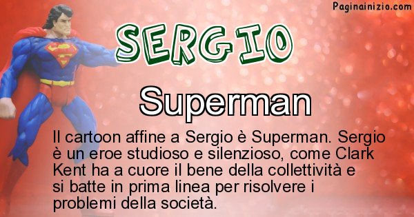 Scopri Il Personaggio Dei Cartoni Associato Al Nome Sergio