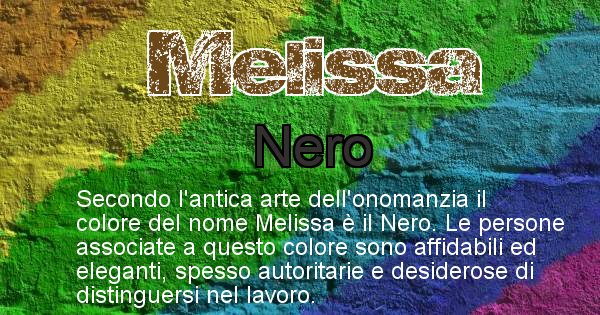 Trova Il Colore Associato Al Nome Melissa