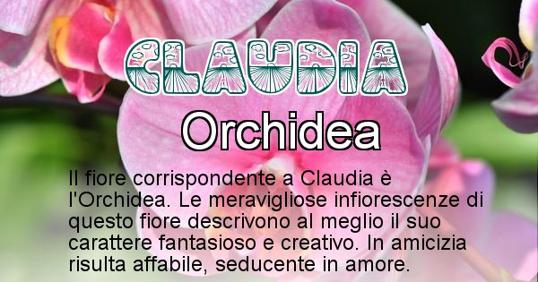 A Quale Fiore Corrisponde Il Nome Claudia