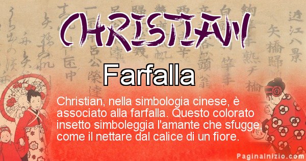 Scopri Il Significato Del Nome Christian In Cinese