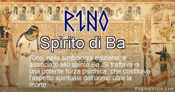 Scopri Il Significato Del Nome Rino In Egiziano