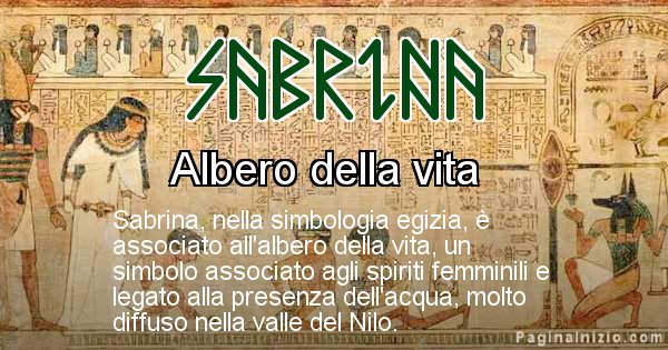Scopri Il Significato Del Nome Sabrina In Egiziano