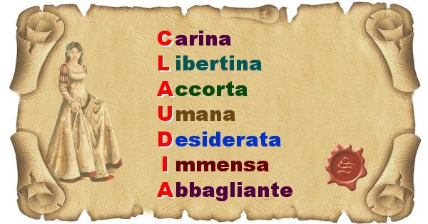 Crea Il Poster Con Il Significato Letterale Del Nome Claudia