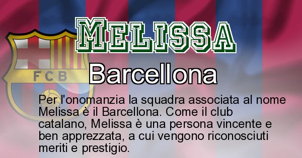 Scopri La Squadra Di Calcio Associata Al Nome Melissa